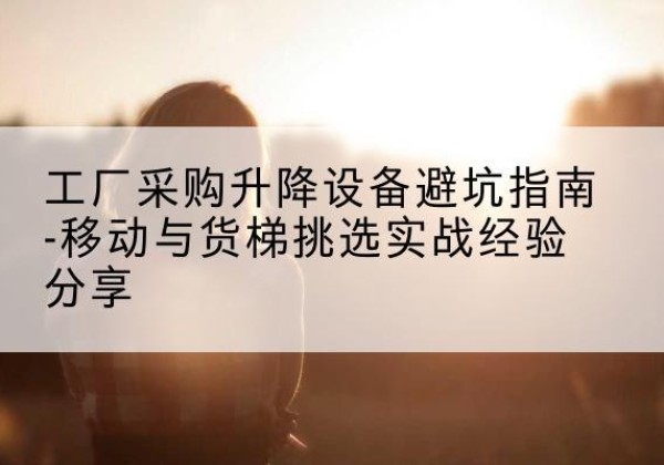 殷都移动式升降机怎么选-工厂采购升降设备避坑指南-移动与货梯挑选实战经验分享
